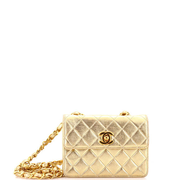 Chanel Vintage Cc Chain Flap Bag #186405C36B - Picture 1 of 10